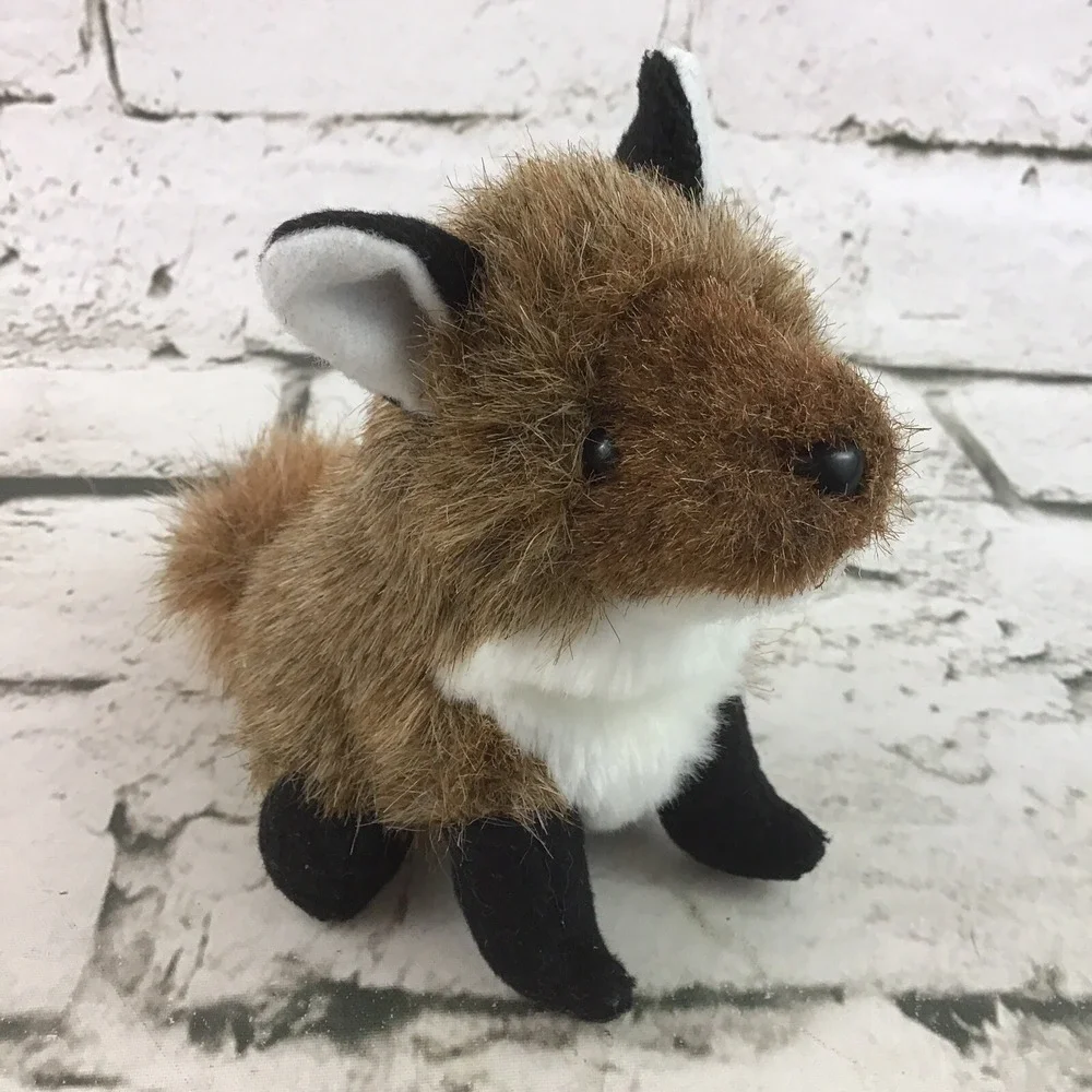 Folkmanis Mini Fox Finger Puppet Plush Wildlife Nature‎ Animal Theater Prop